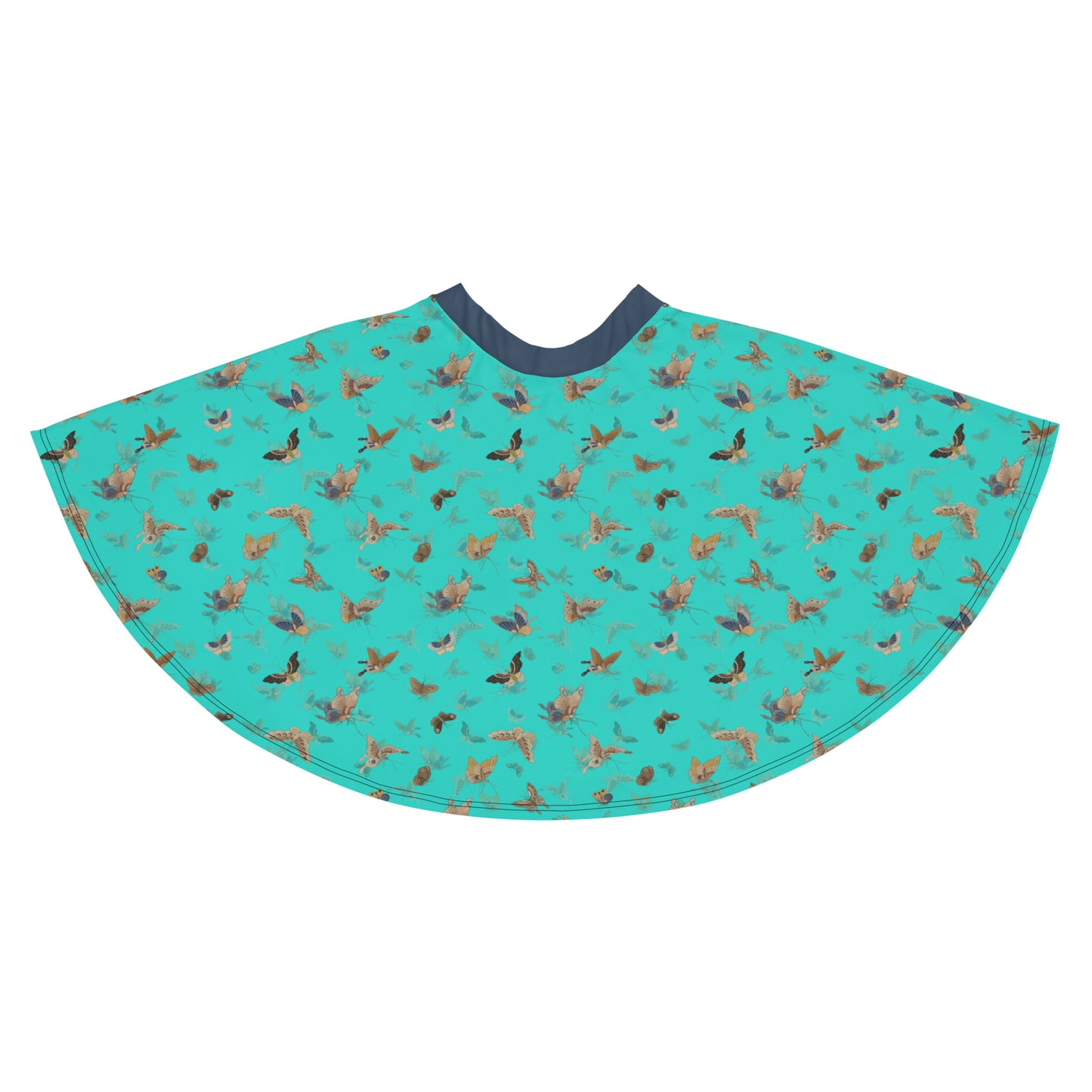 Butterfly dancing｜Skater Skirt｜Turquoise