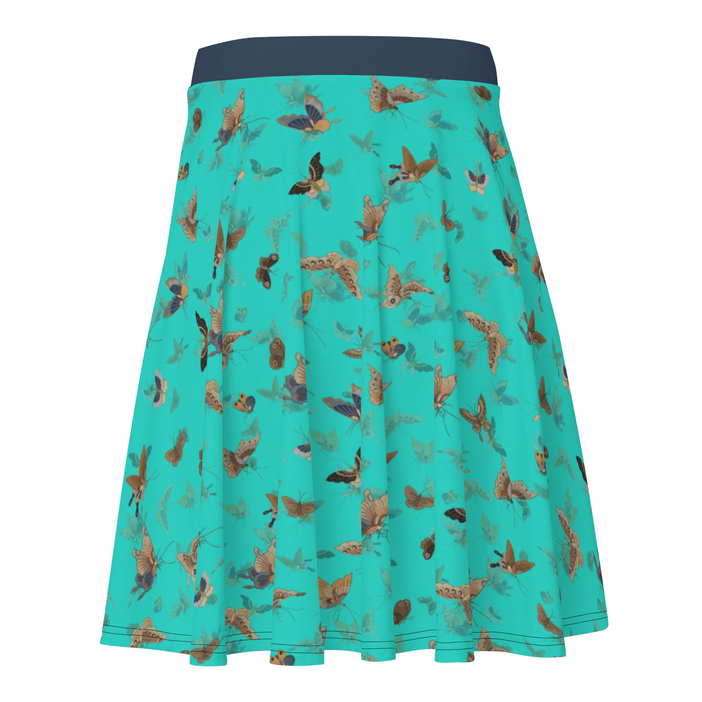 Butterfly dancing｜Skater Skirt｜Turquoise