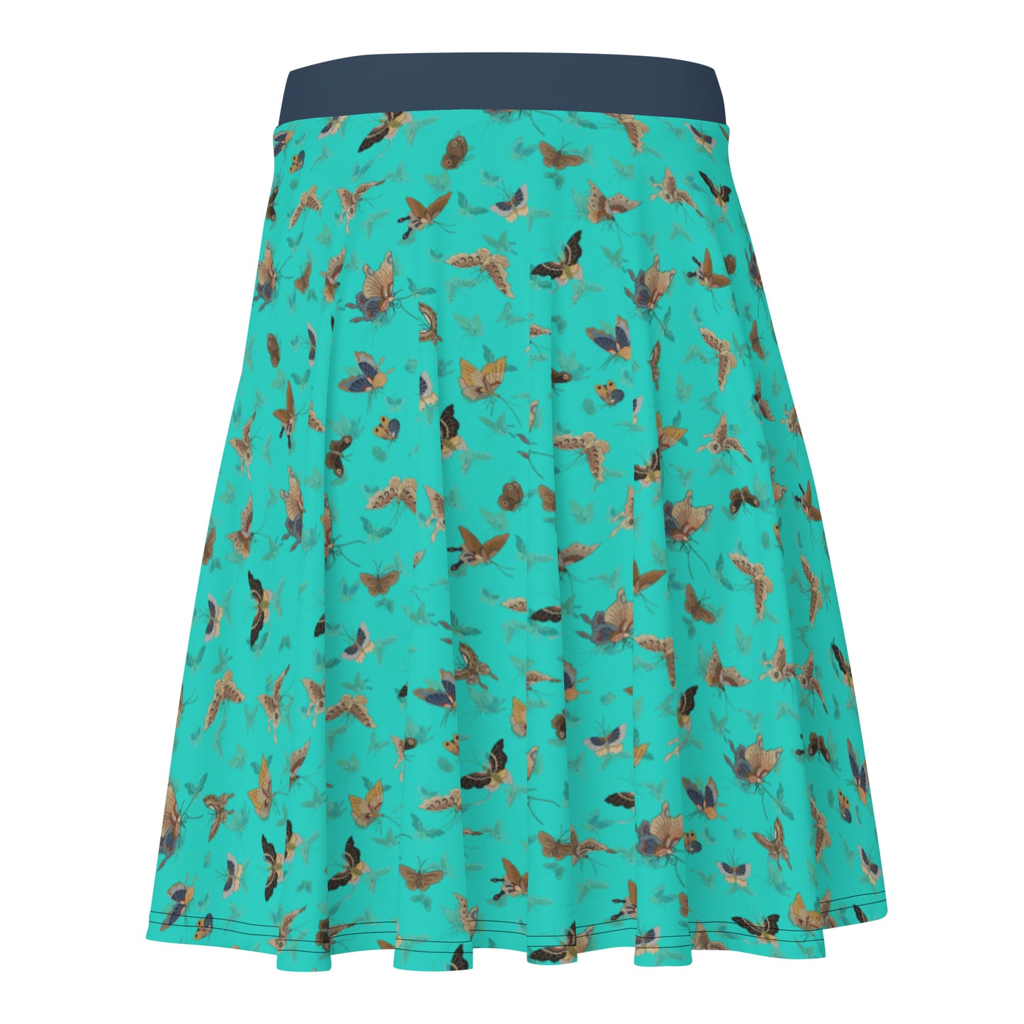 Butterfly dancing｜Skater Skirt｜Turquoise