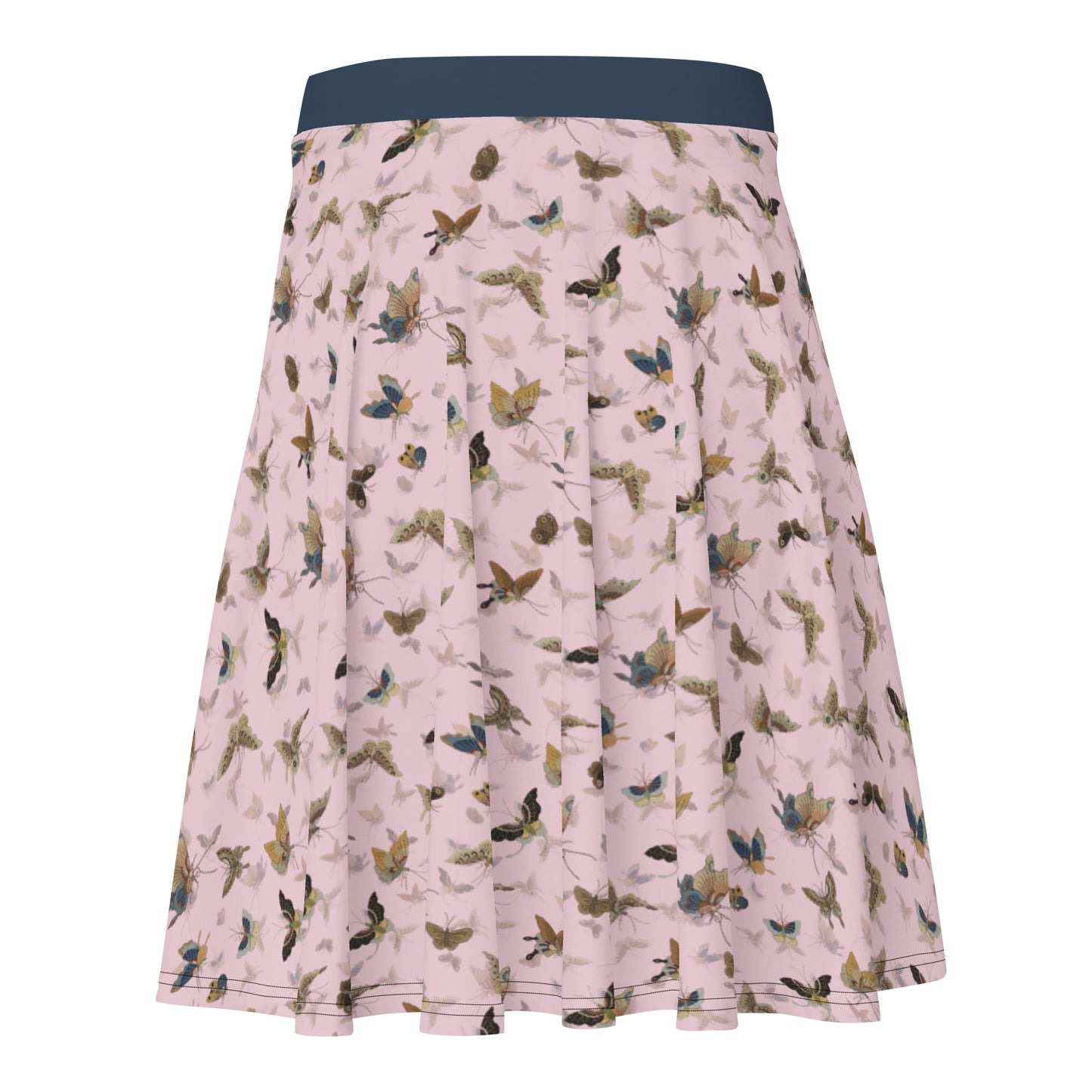 Butterfly dancing｜Skater Skirt｜Pale pinkish gray