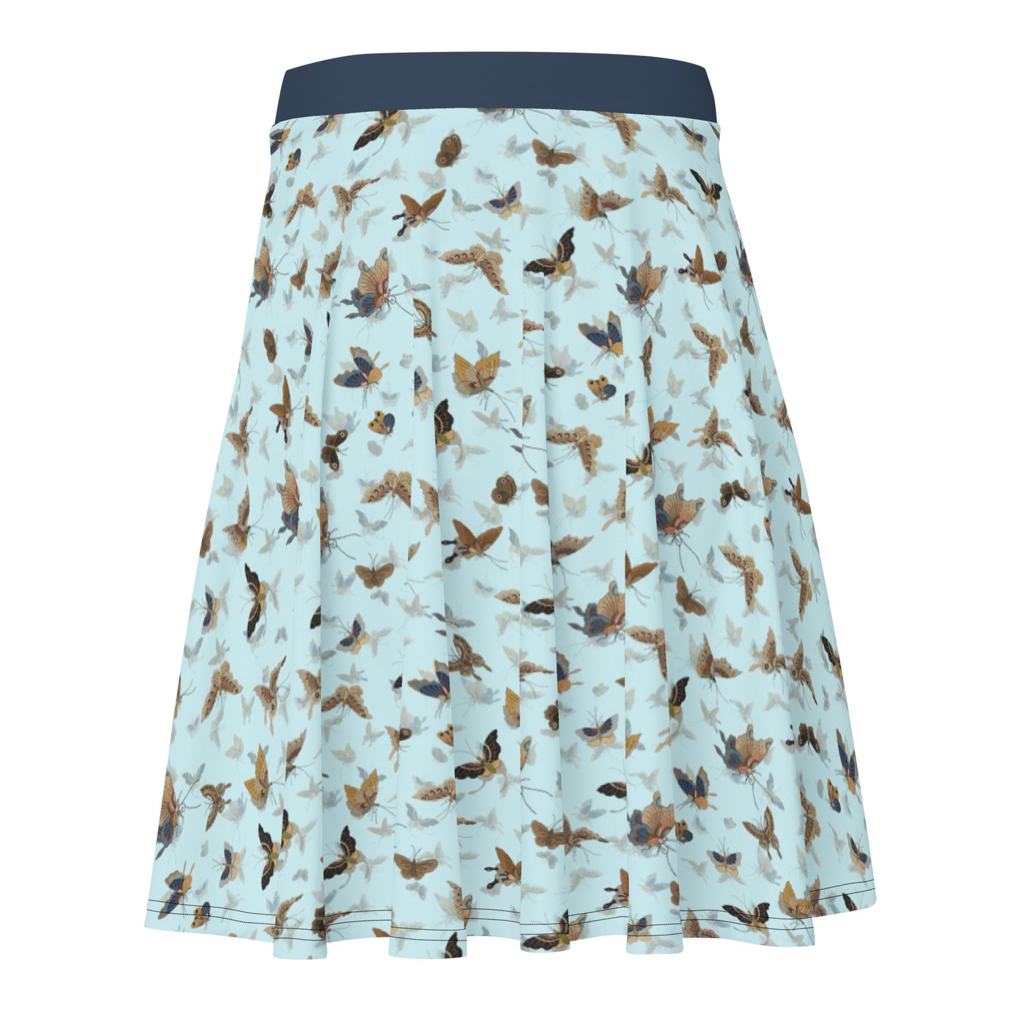 Butterfly dancing｜Skater Skirt｜Aqua blue