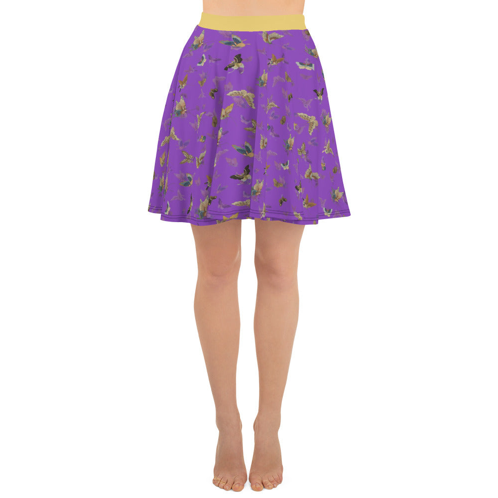 Butterfly dancing｜Skater Skirt｜Purple