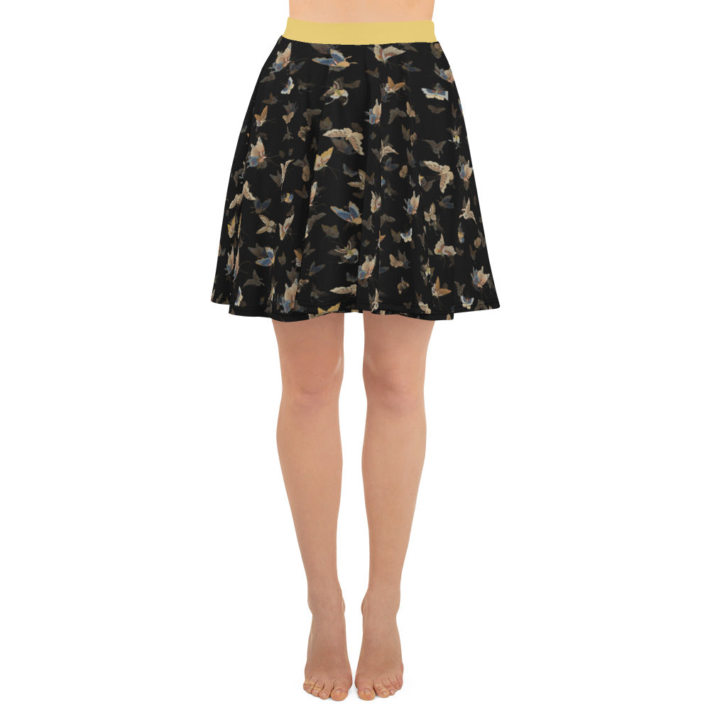 Butterfly dancing｜Skater Skirt｜Black