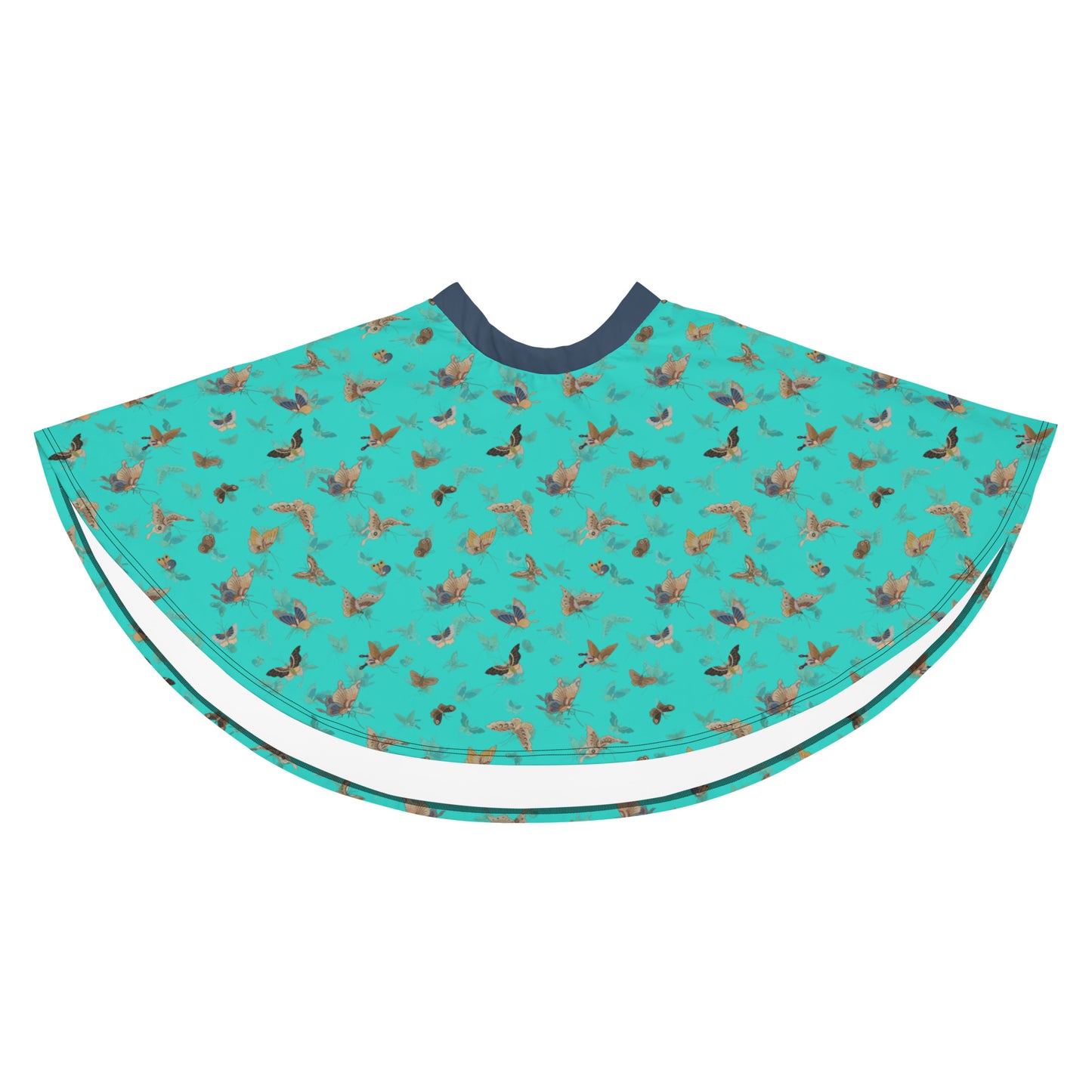 Butterfly dancing｜Skater Skirt｜Turquoise