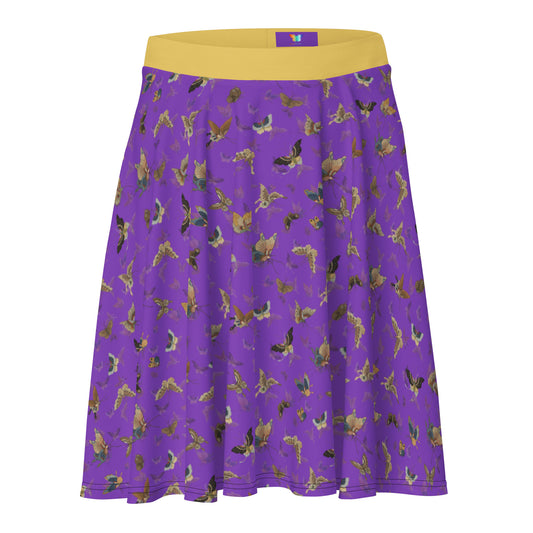 Butterfly dancing｜Skater Skirt｜Purple