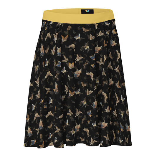 Butterfly dancing｜Skater Skirt｜Black