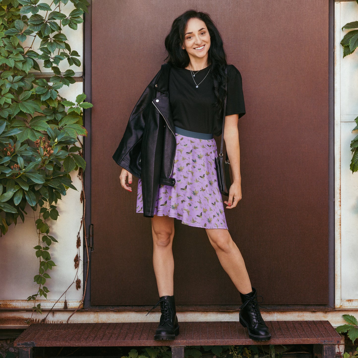 Butterfly dancing｜Skater Skirt｜Lilac