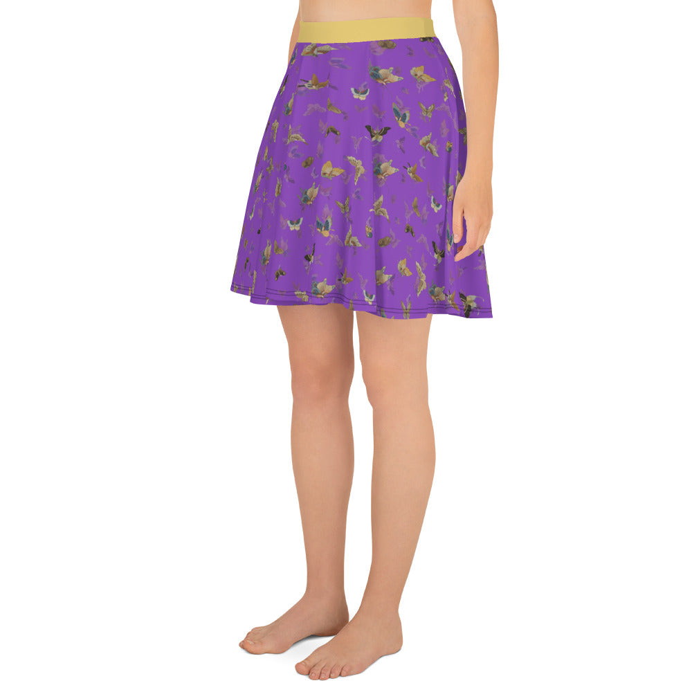 Butterfly dancing｜Skater Skirt｜Purple