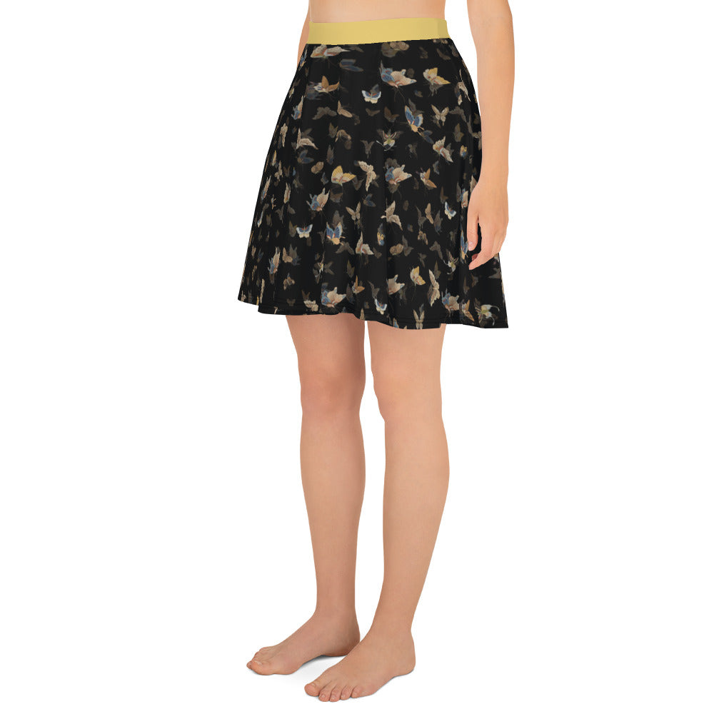 Butterfly dancing｜Skater Skirt｜Black