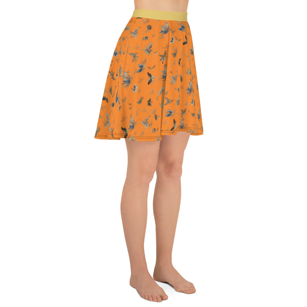 Butterfly dancing｜Skater Skirt｜Orange