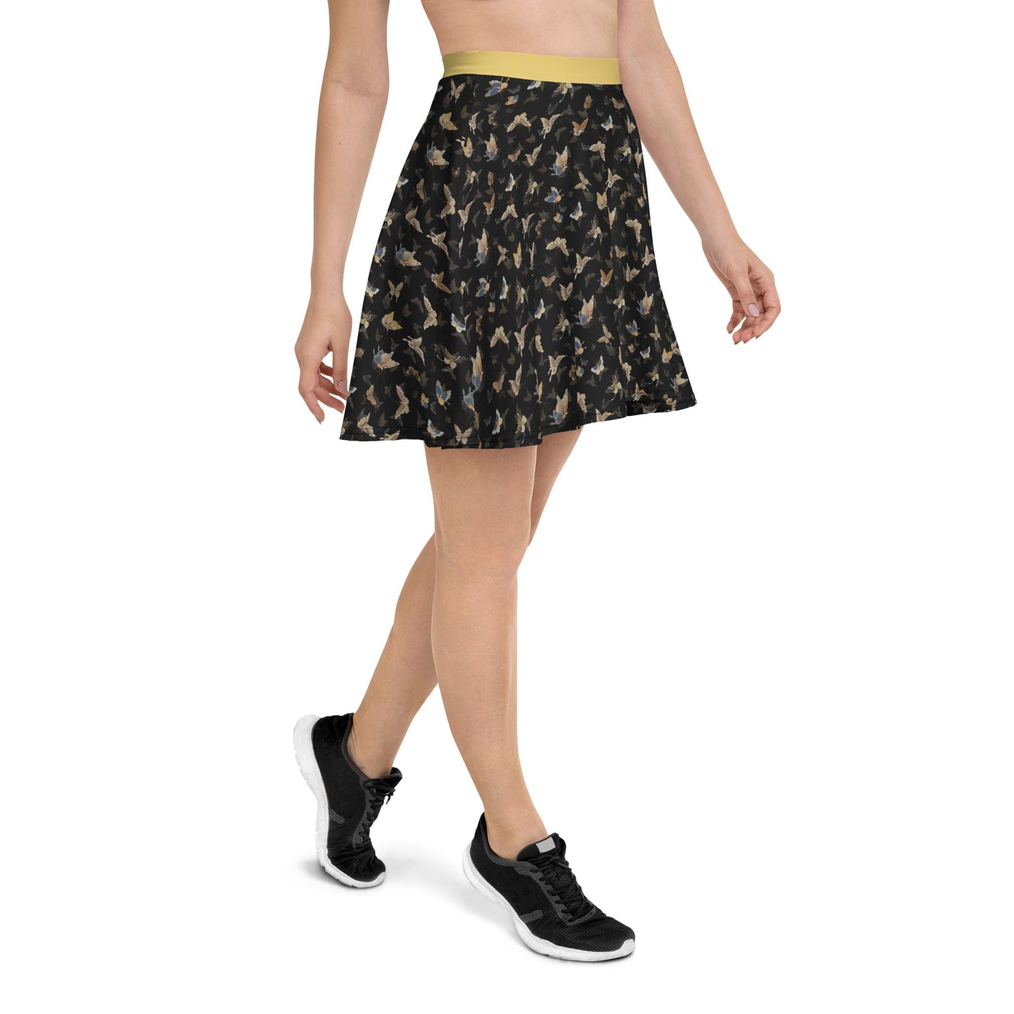 Butterfly dancing｜Skater Skirt｜Black