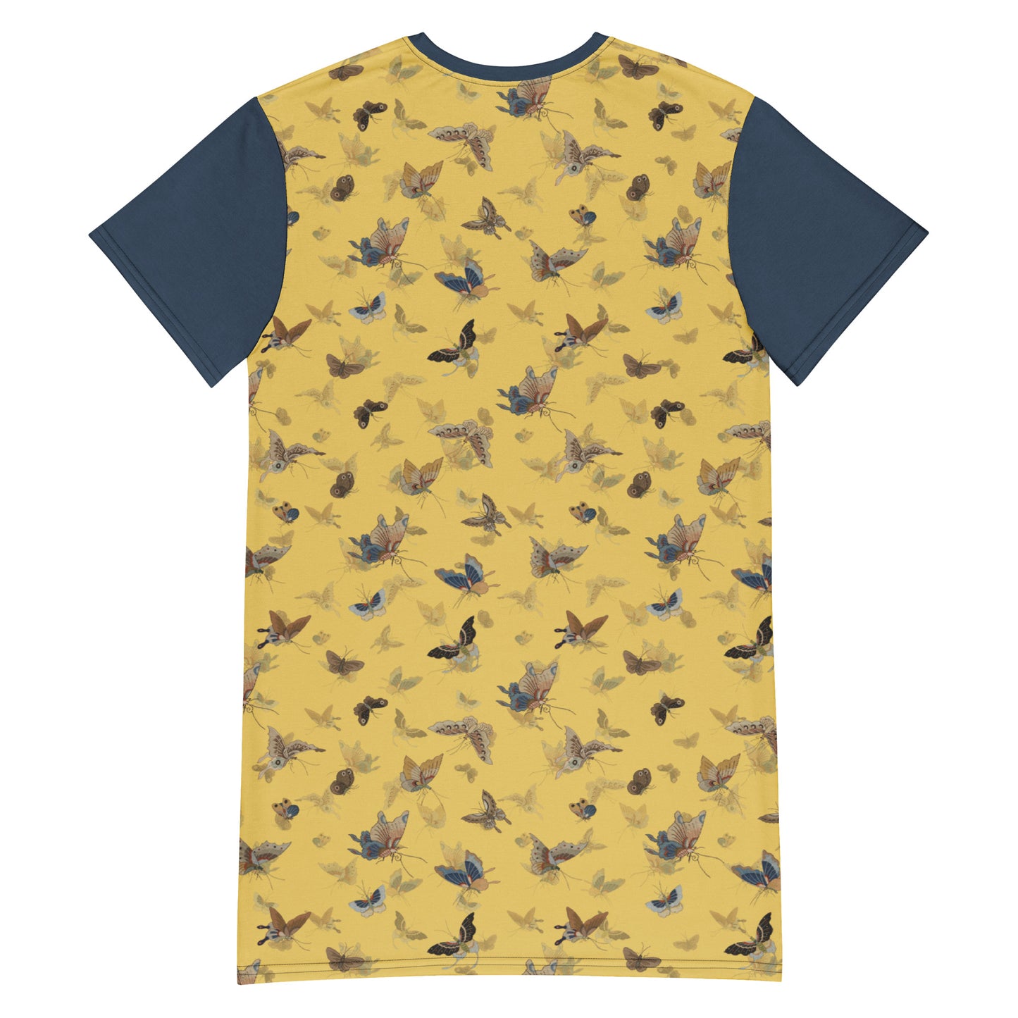 Butterfly dancing｜T-shirt dress｜Gold