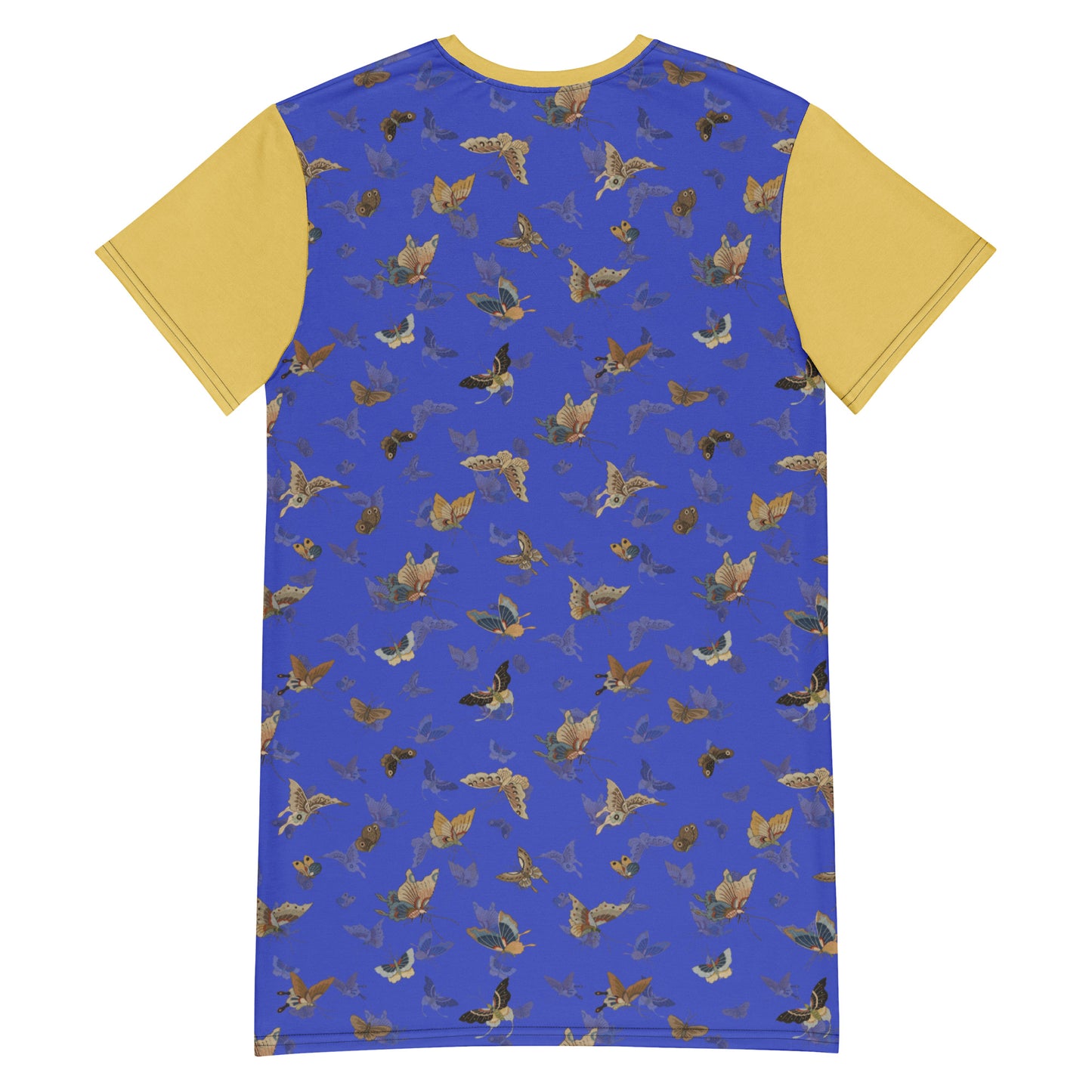 Butterfly dancing｜T-shirt dress｜Royal blue