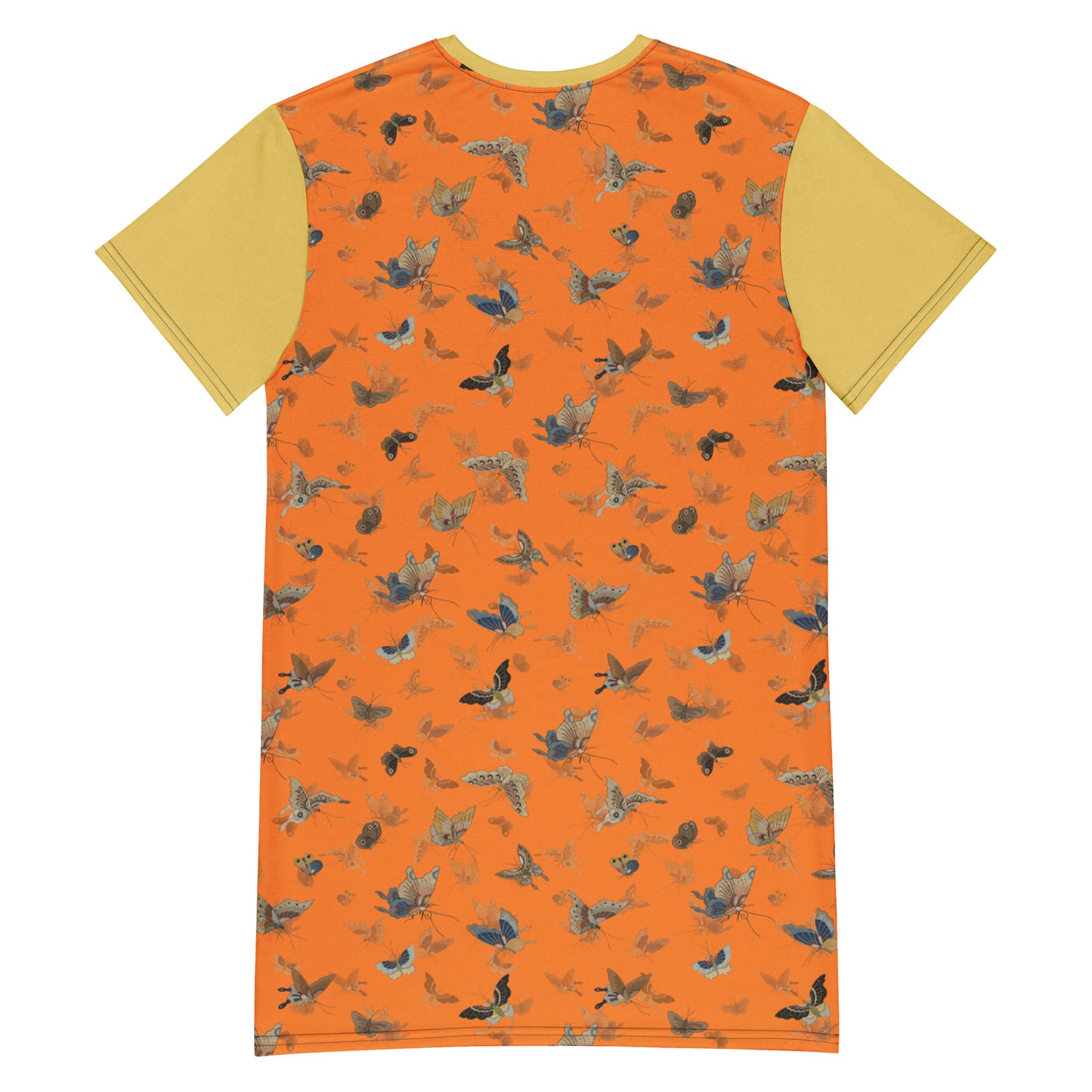 Butterfly dancing｜T-shirt dress｜Orange