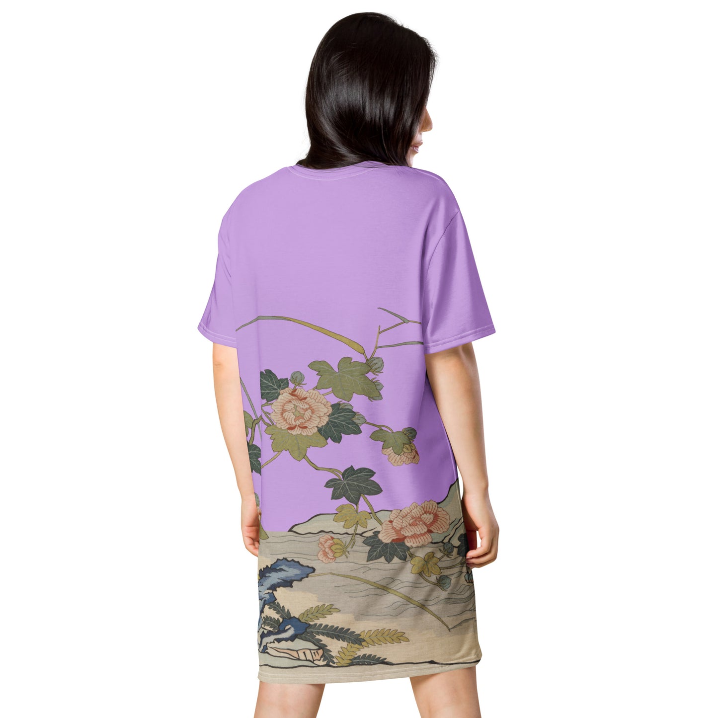 Kesi Flower Album｜Hibiscus by the Water｜T-shirt dress｜Lilac