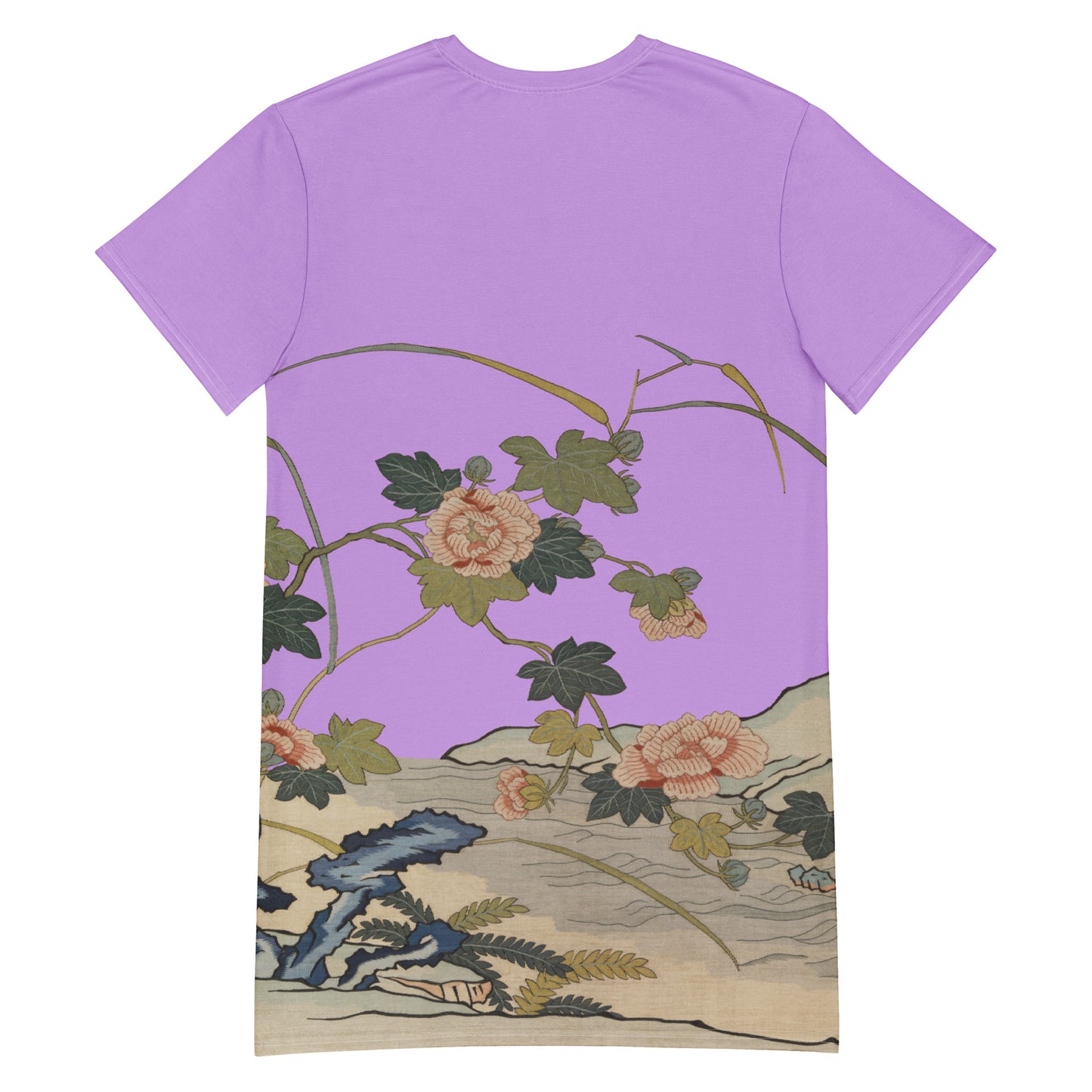 Kesi Flower Album｜Hibiscus by the Water｜T-shirt dress｜Lilac