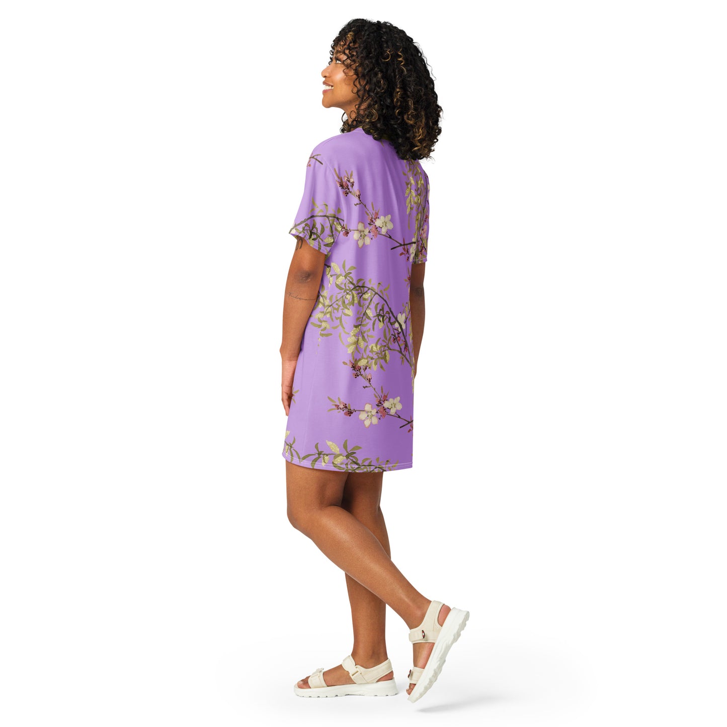 The Spirit of Flowers in Twelve Months｜Willow and Peach Blossom｜T-shirt dress｜Lilac