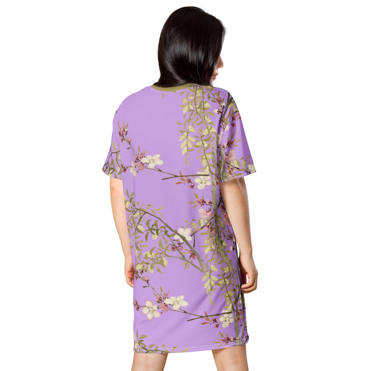 The Spirit of Flowers in Twelve Months｜Willow and Peach Blossom｜T-shirt dress｜Lilac