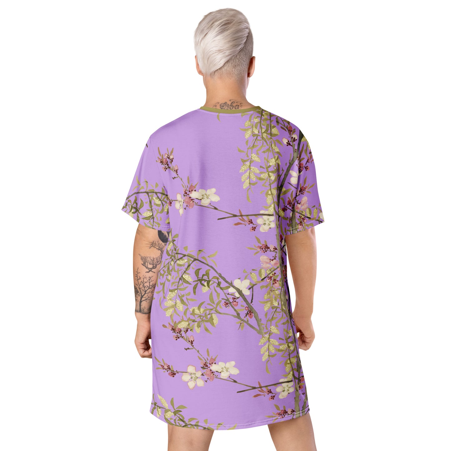 The Spirit of Flowers in Twelve Months｜Willow and Peach Blossom｜T-shirt dress｜Lilac