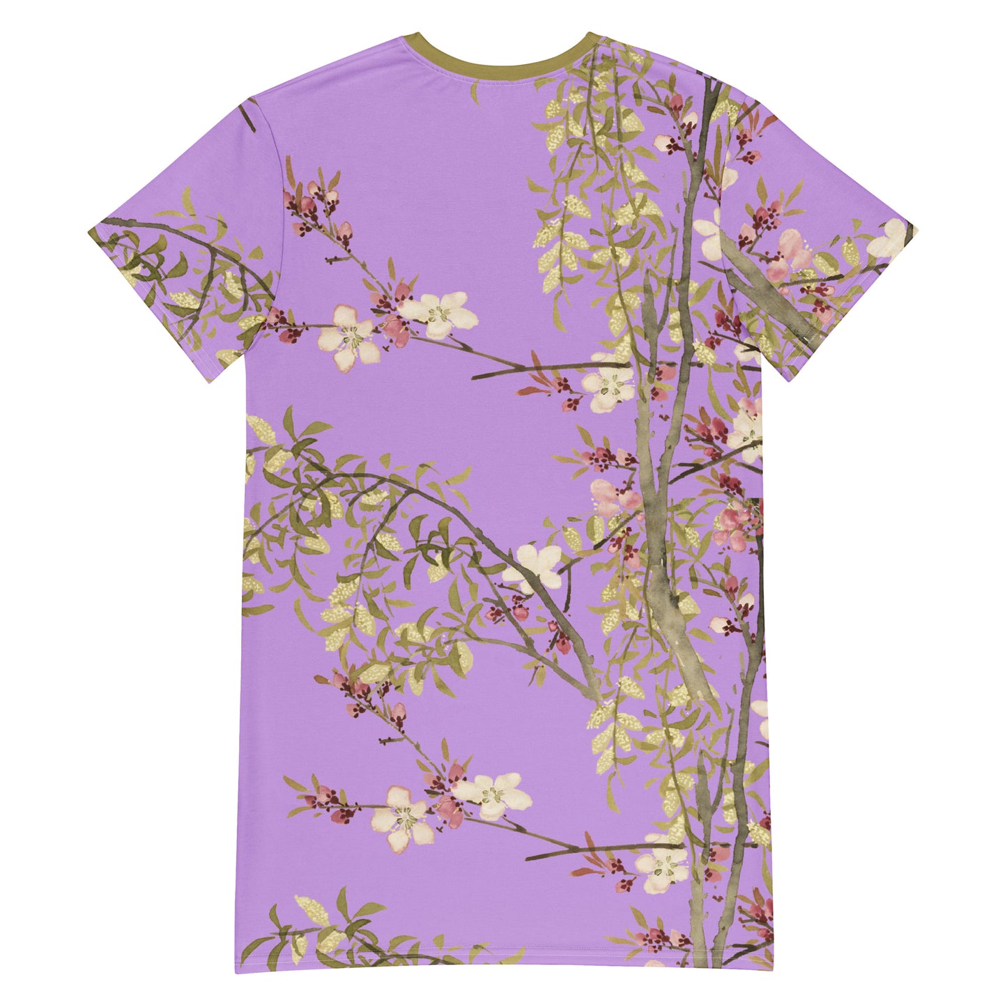 The Spirit of Flowers in Twelve Months｜Willow and Peach Blossom｜T-shirt dress｜Lilac