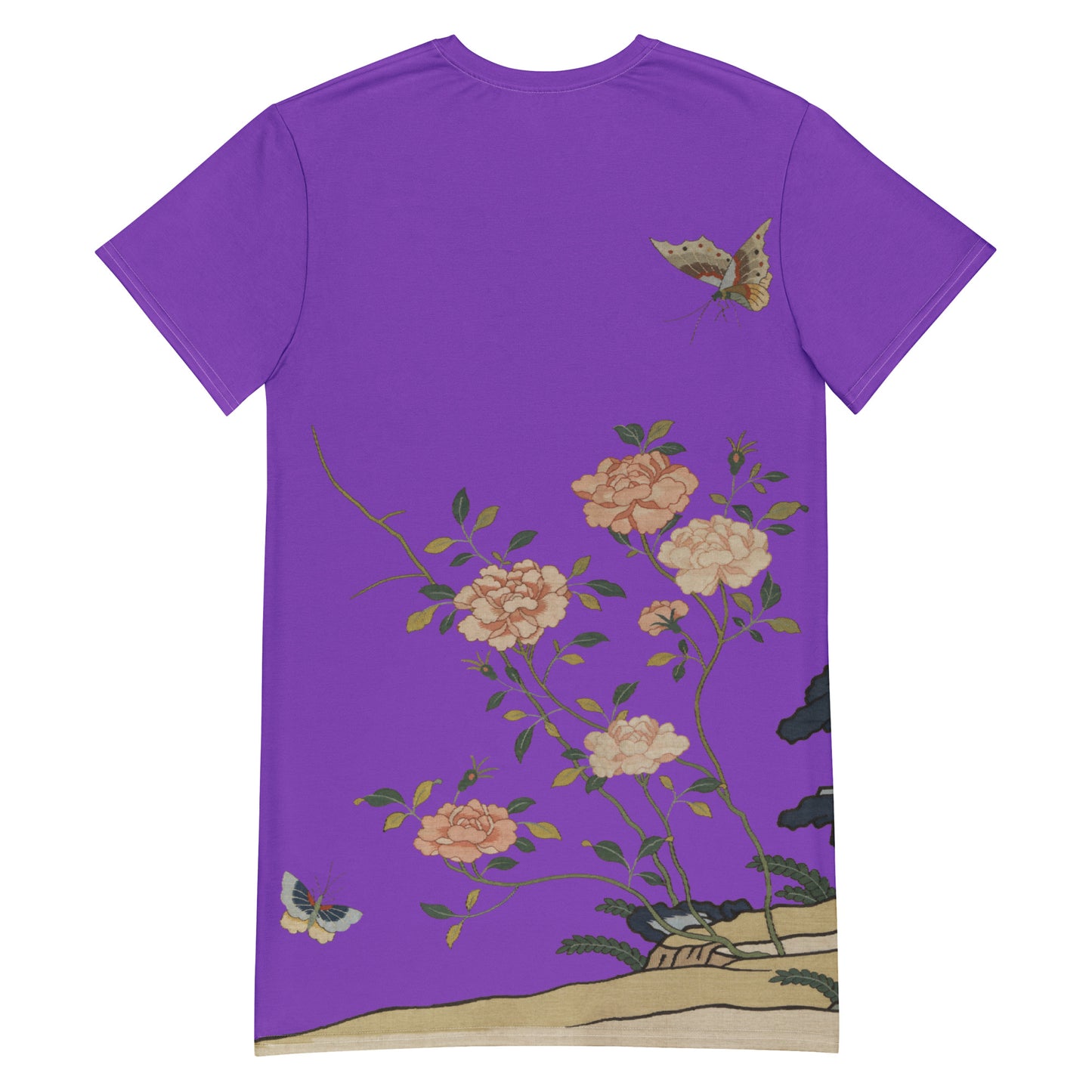 Kesi Flower Album｜Red Roses｜T-shirt dress｜Purple