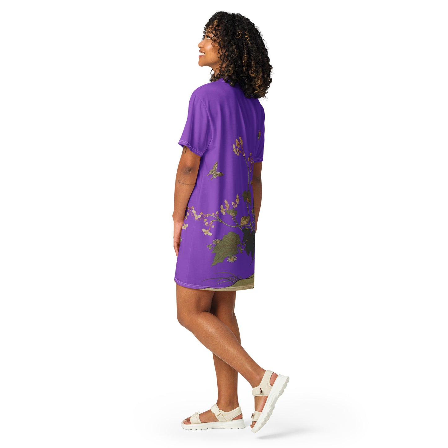 Kesi Flower Album｜Begonia Blossoms｜T-shirt dress｜Purple