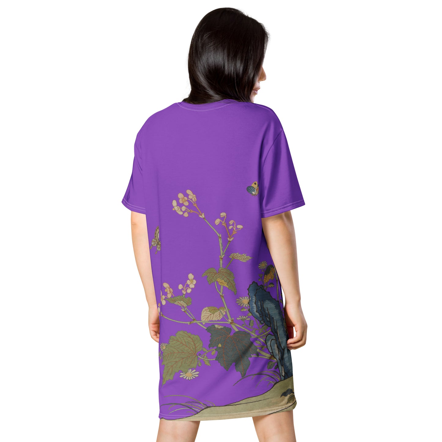 Kesi Flower Album｜Begonia Blossoms｜T-shirt dress｜Purple