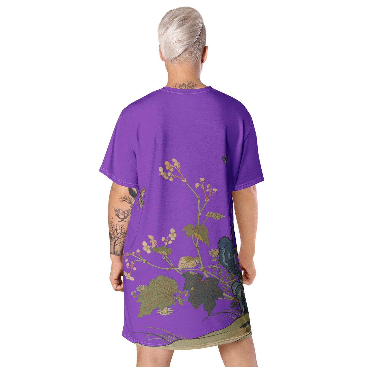 Kesi Flower Album｜Begonia Blossoms｜T-shirt dress｜Purple