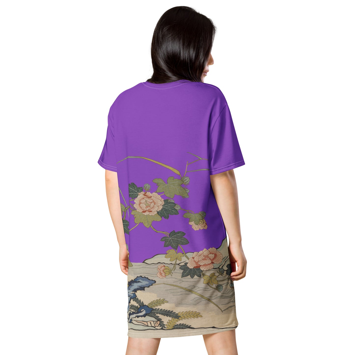 Kesi Flower Album｜Hibiscus by the Water｜T-shirt dress｜Purple