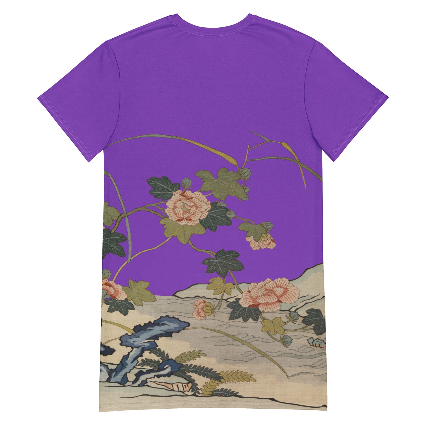 Kesi Flower Album｜Hibiscus by the Water｜T-shirt dress｜Purple