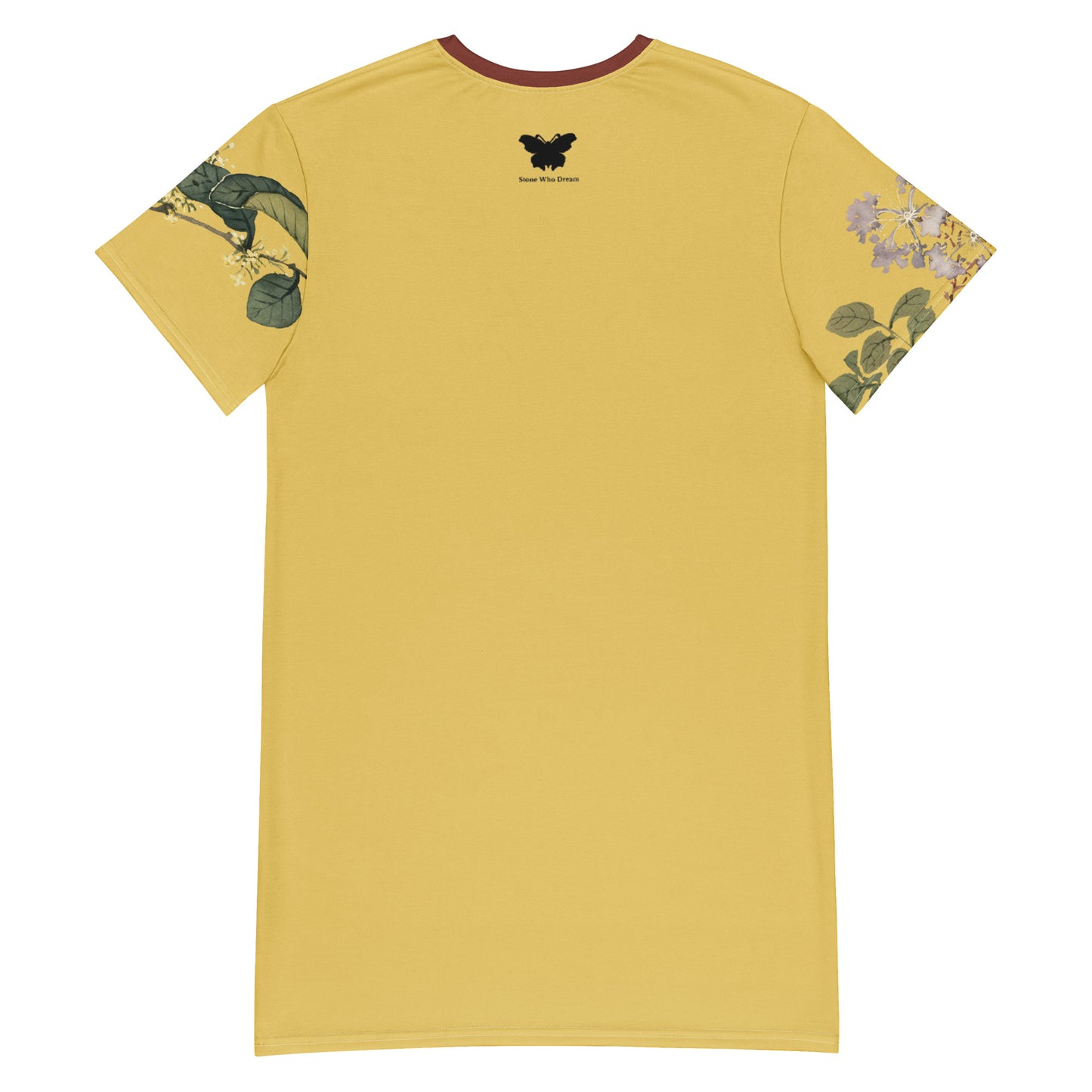 The Spirit of Flowers in Twelve Months｜Osmanthus and Crape Myrtle in Bloom｜T-shirt dress｜Gold