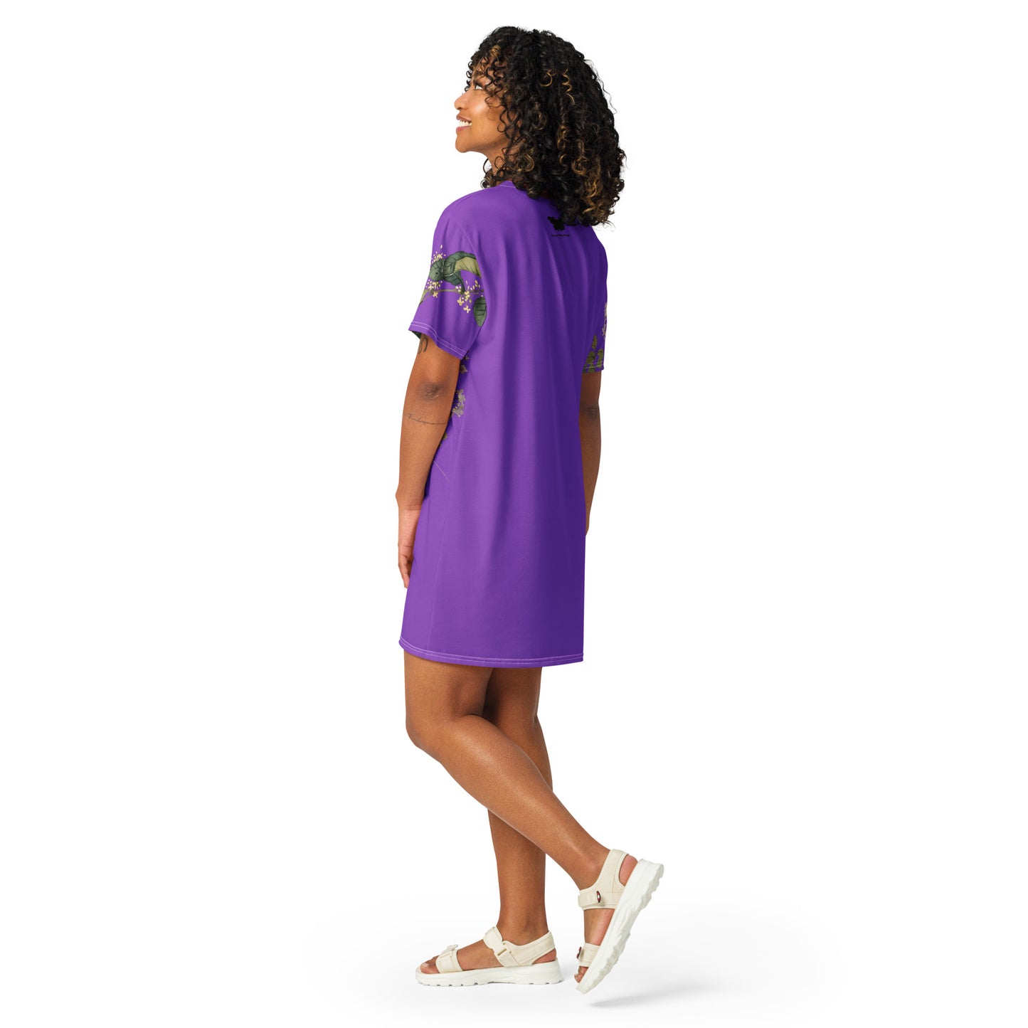 The Spirit of Flowers in Twelve Months｜Osmanthus and Crape Myrtle in Bloom｜T-shirt dress｜Purple