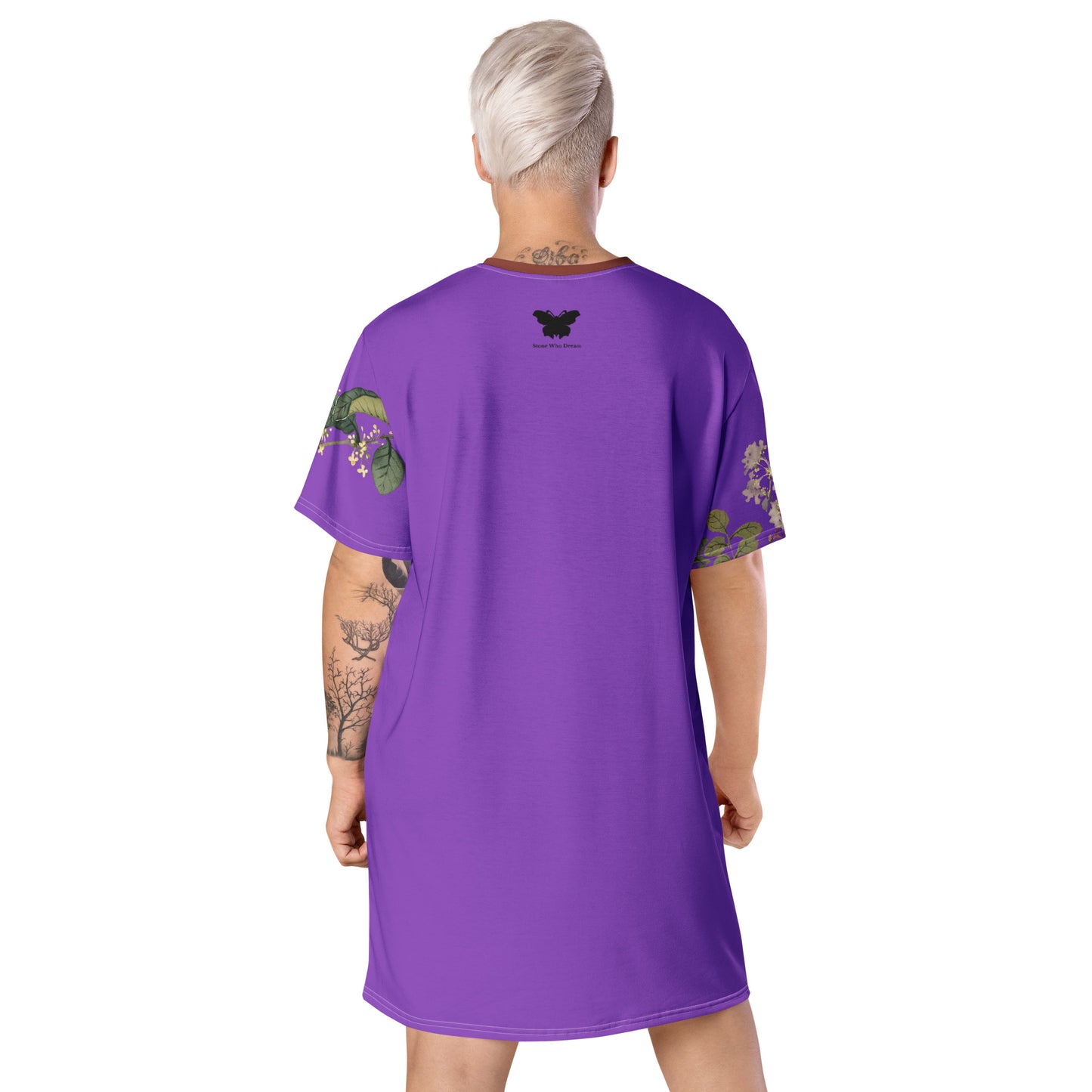 The Spirit of Flowers in Twelve Months｜Osmanthus and Crape Myrtle in Bloom｜T-shirt dress｜Purple