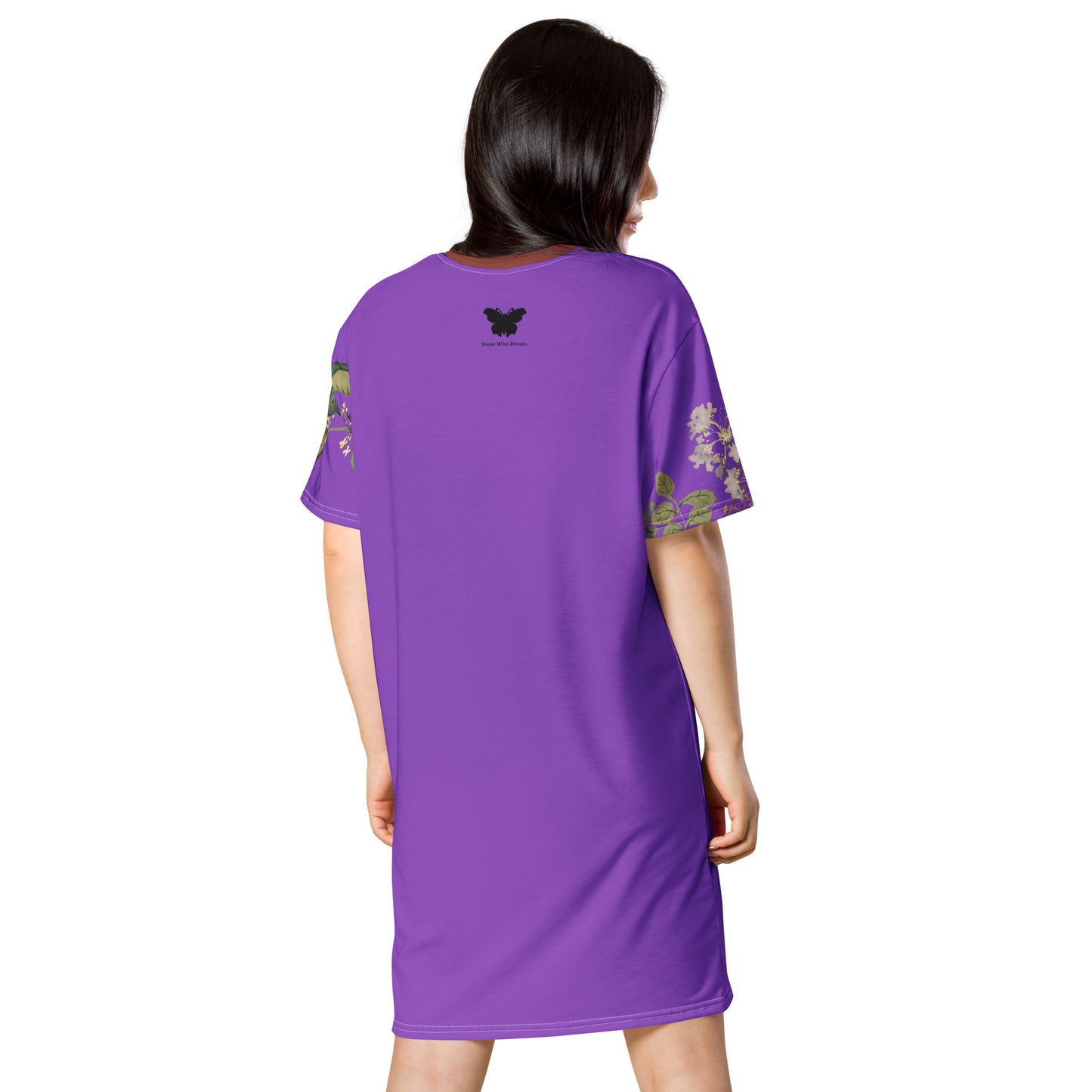 The Spirit of Flowers in Twelve Months｜Osmanthus and Crape Myrtle in Bloom｜T-shirt dress｜Purple