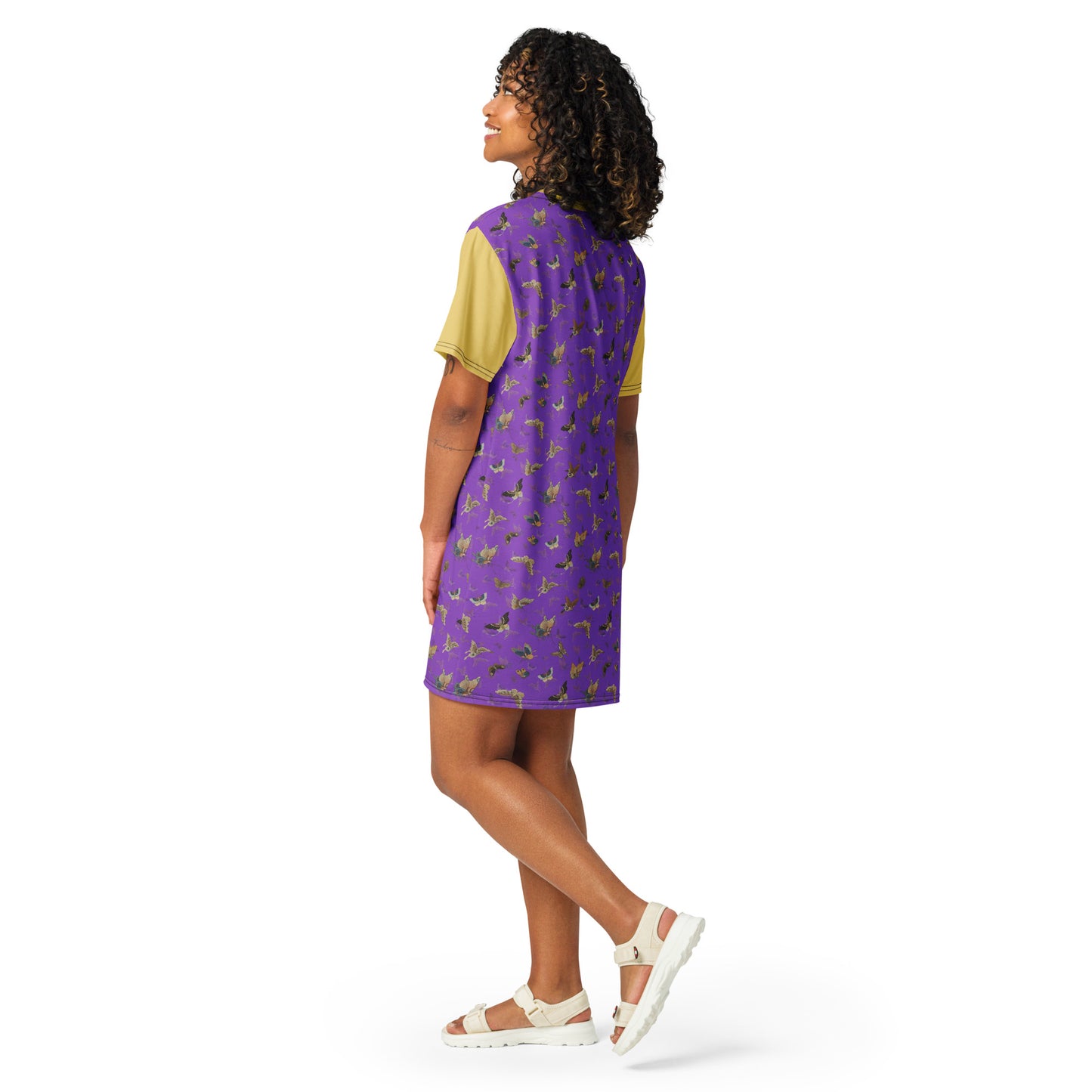 Butterfly dancing｜T-shirt dress｜Purple