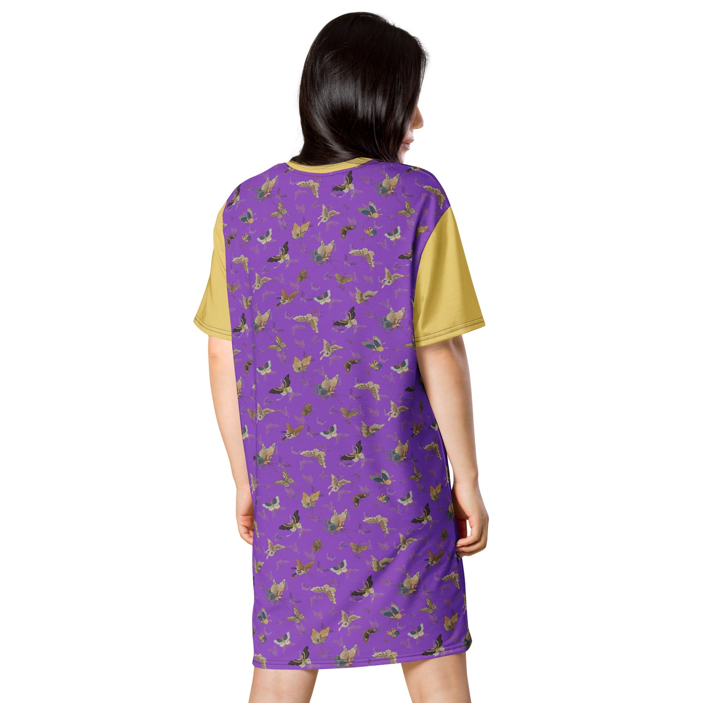 Butterfly dancing｜T-shirt dress｜Purple