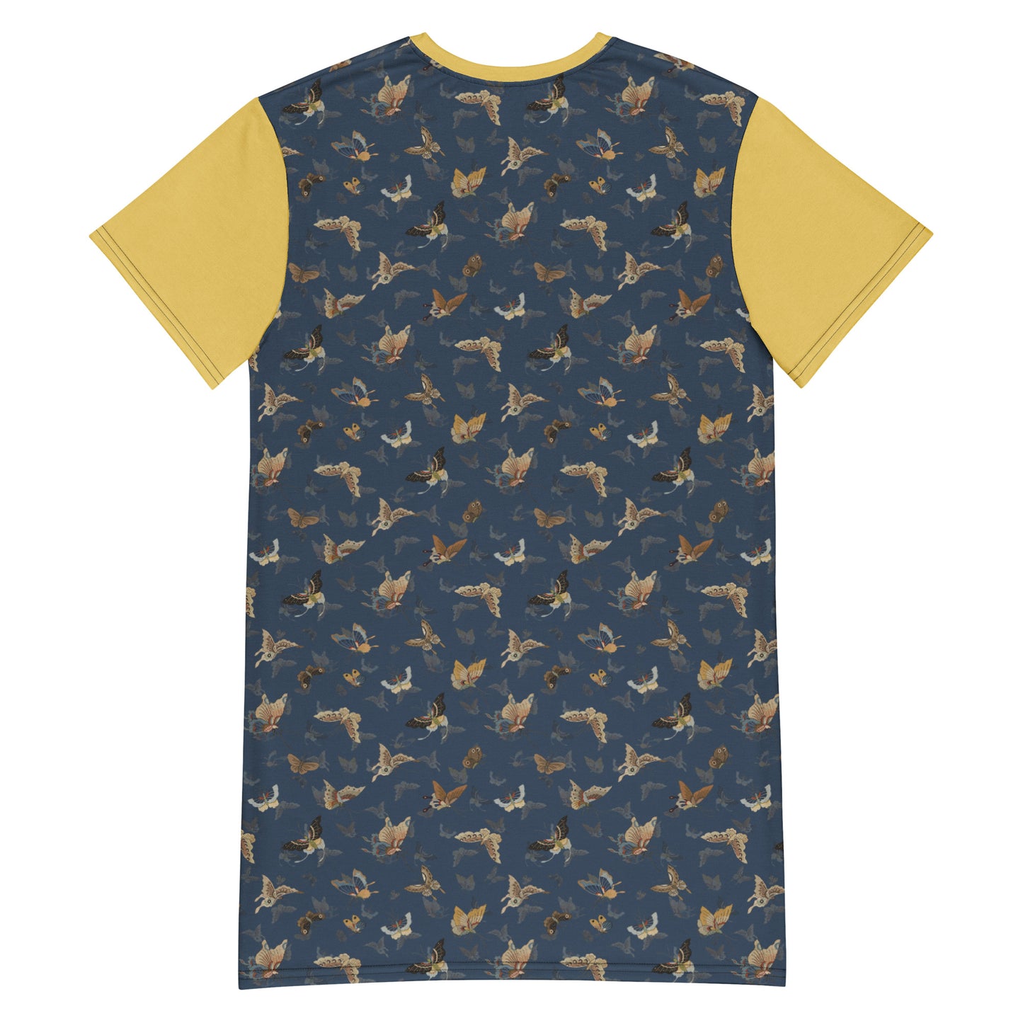 Butterfly dancing｜T-shirt dress｜Dark blue