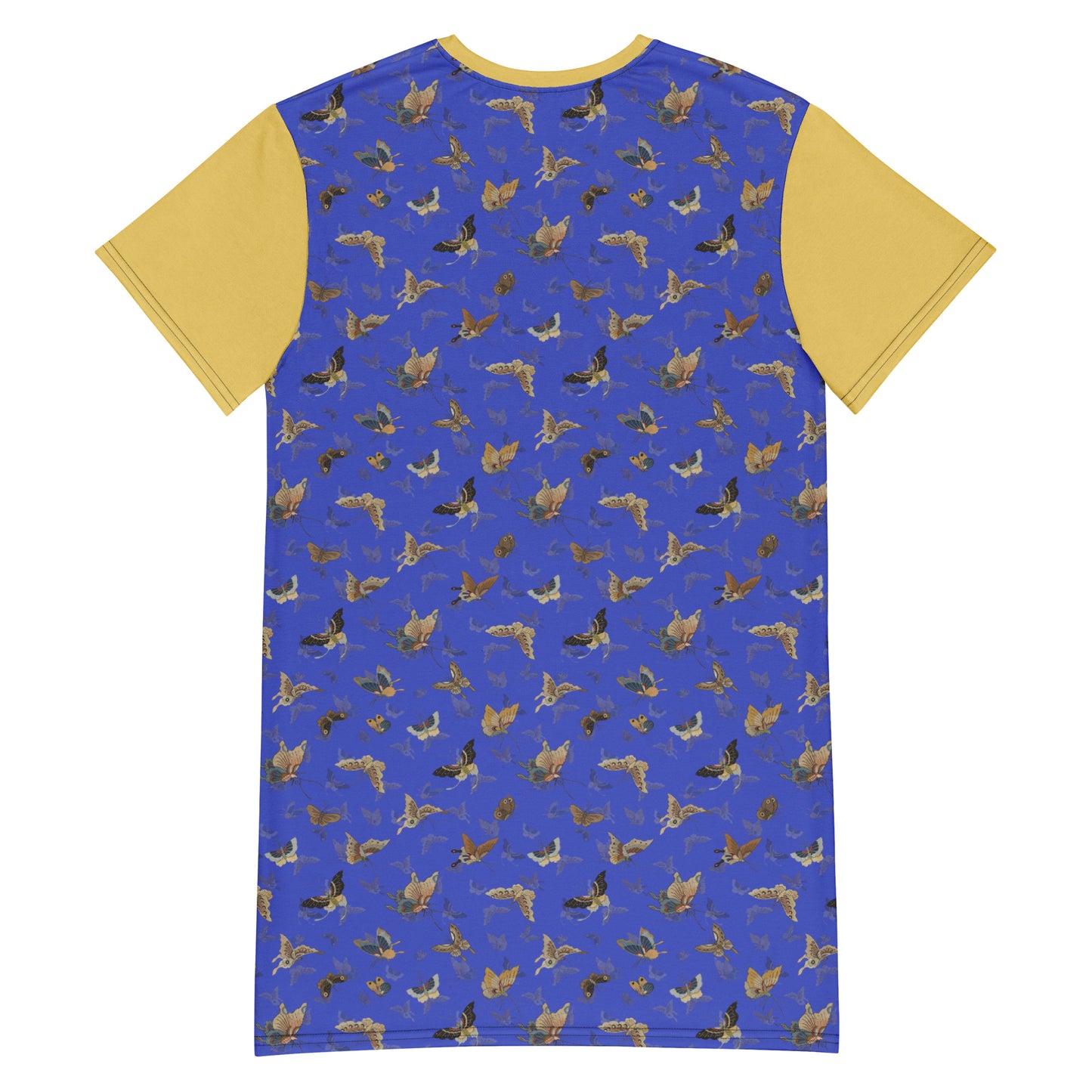 Butterfly dancing｜T-shirt dress｜Royal blue