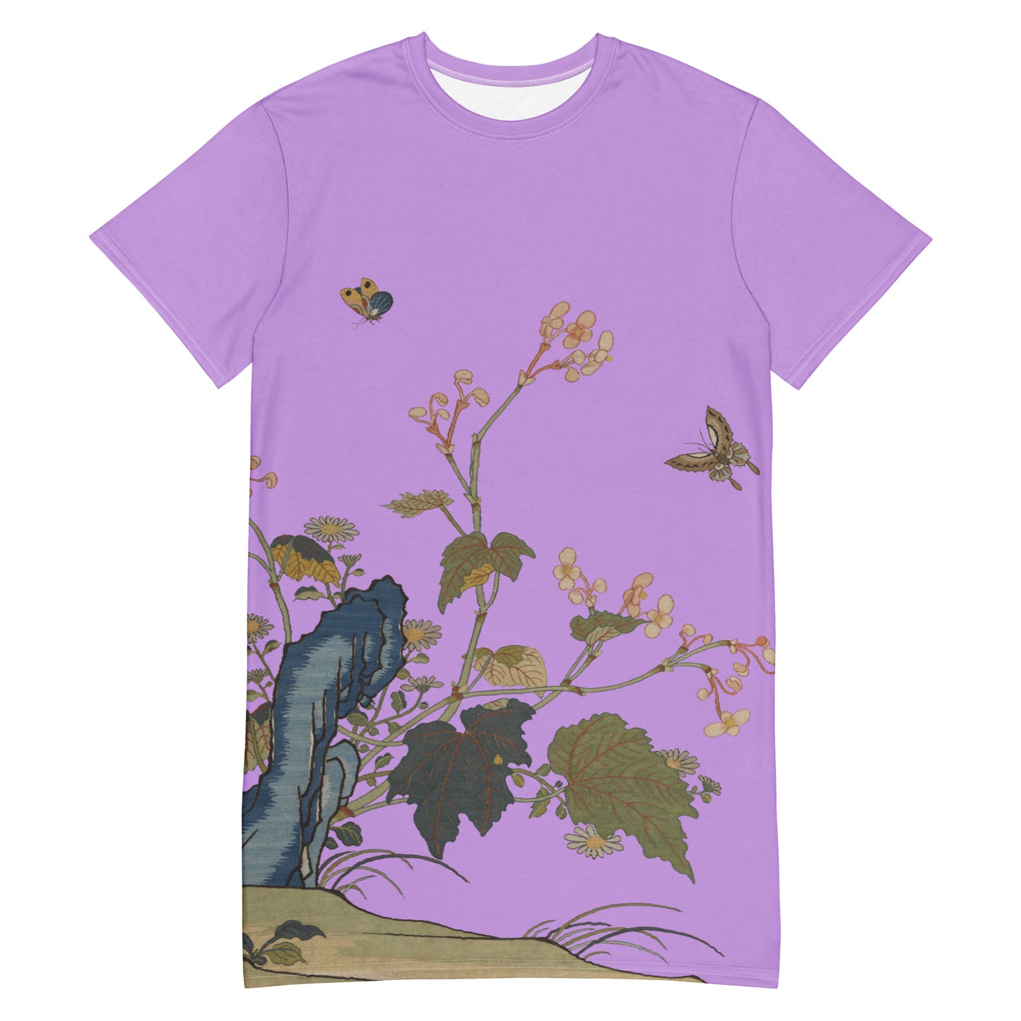 Kesi Flower Album｜Begonia Blossoms｜T-shirt dress｜Lilac