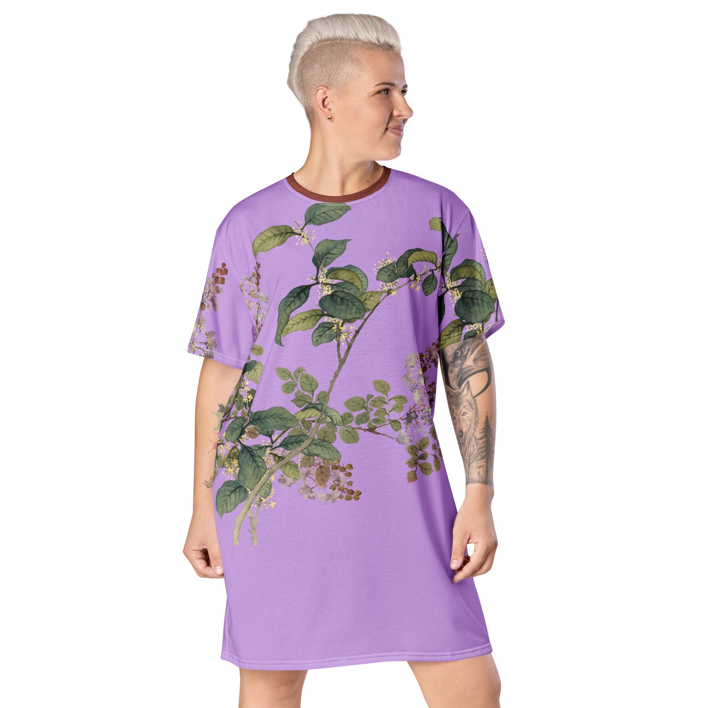 The Spirit of Flowers in Twelve Months｜Osmanthus and Crape Myrtle in Bloom｜T-shirt dress｜Lilac