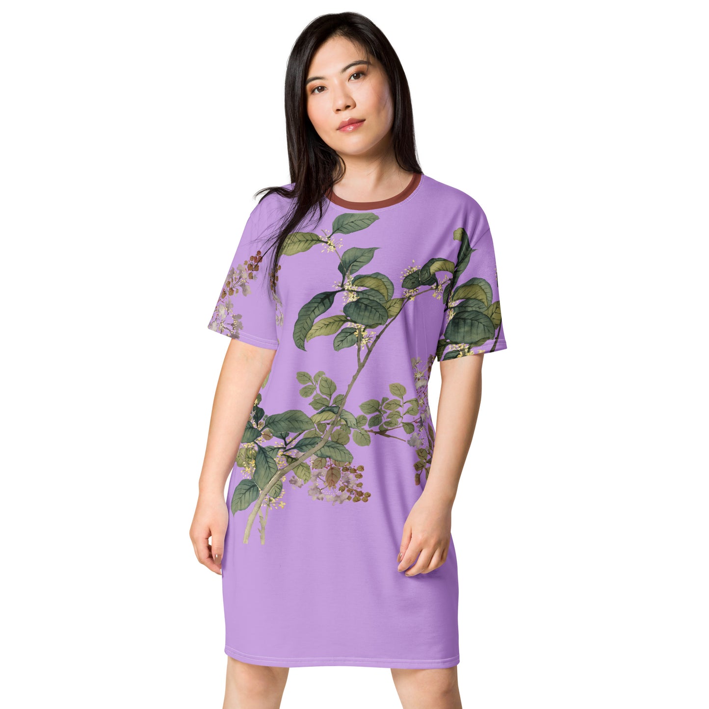 The Spirit of Flowers in Twelve Months｜Osmanthus and Crape Myrtle in Bloom｜T-shirt dress｜Lilac