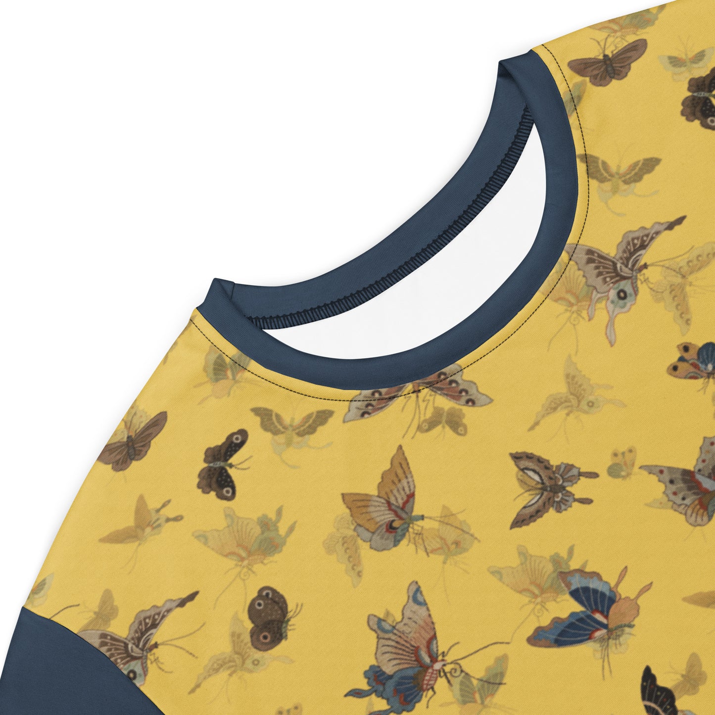 Butterfly dancing｜T-shirt dress｜Gold