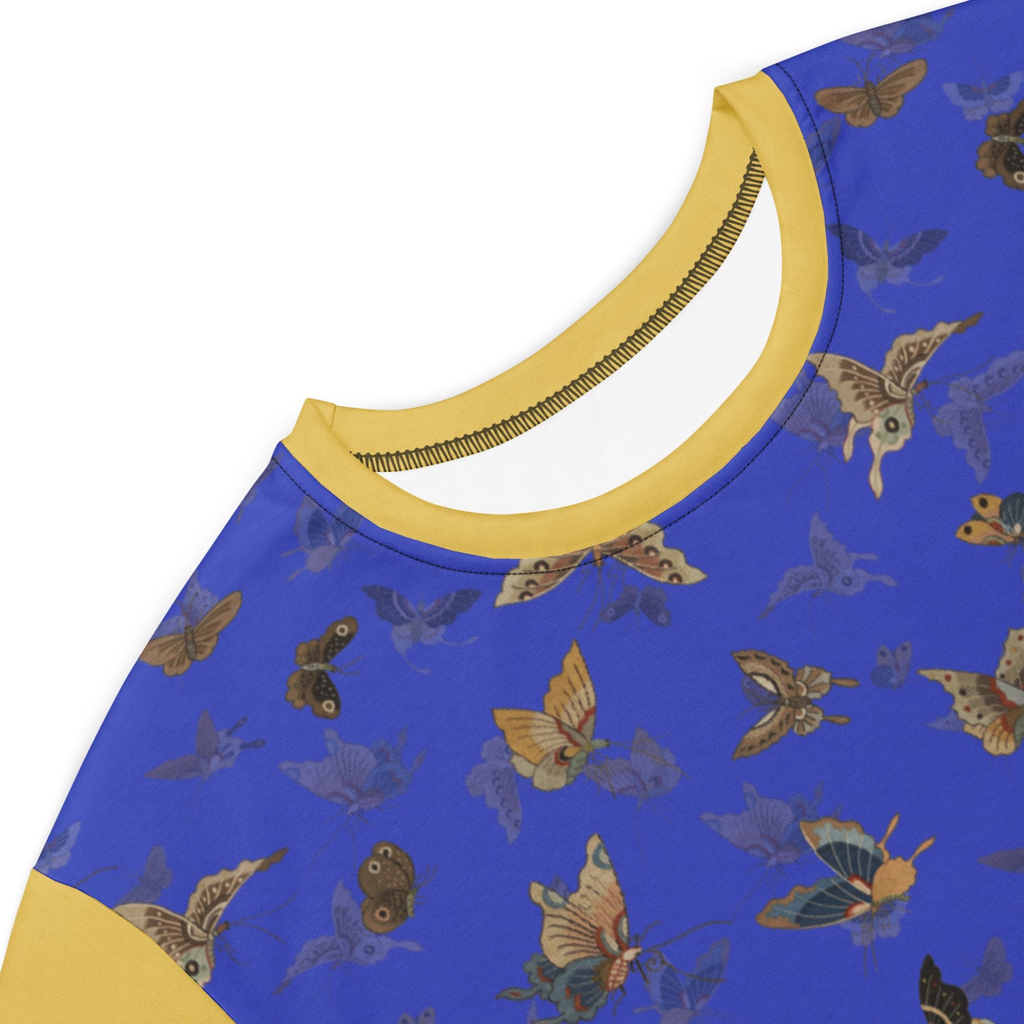 Butterfly dancing｜T-shirt dress｜Royal blue