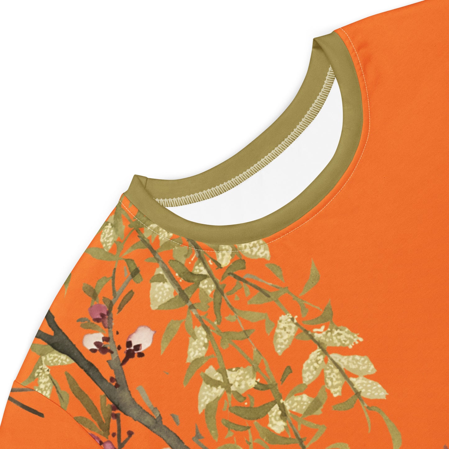 The Spirit of Flowers in Twelve Months｜Willow and Peach Blossom｜T-shirt dress｜Orange