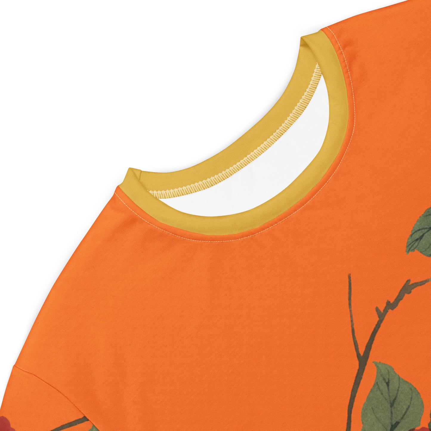 The Spirit of Flowers in Twelve Months｜Narcissus and Camelia in Bloom｜T-shirt dress｜Orange