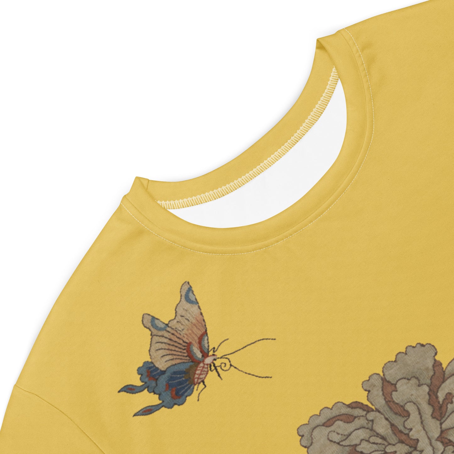 Kesi Flower Album｜Peonies and Butterfly｜T-shirt dress｜Gold