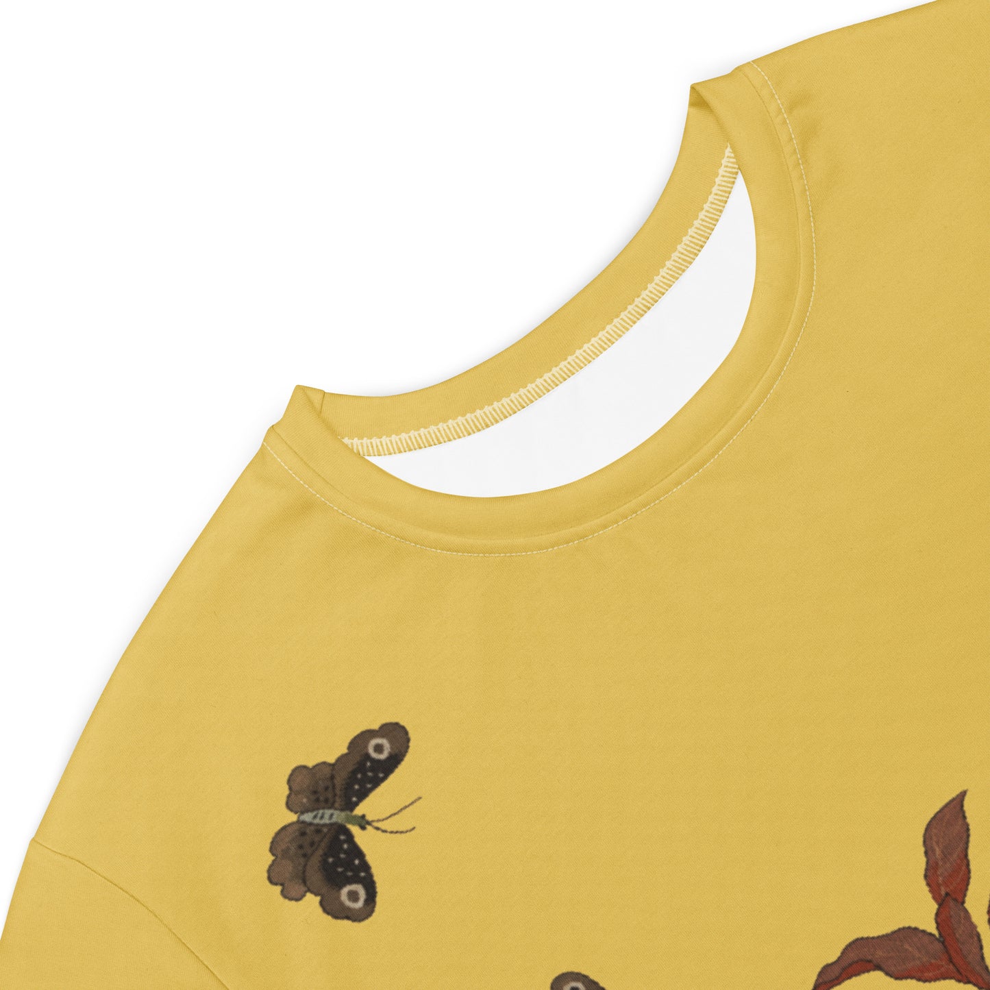 Kesi Flower Album｜Butterflies and Flowers｜T-shirt dress｜Gold