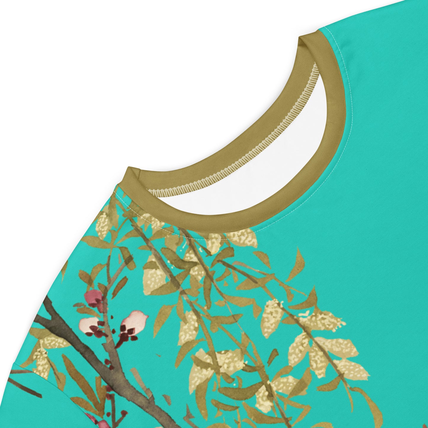 The Spirit of Flowers in Twelve Months｜Willow and Peach Blossom｜T-shirt dress｜Turquoise