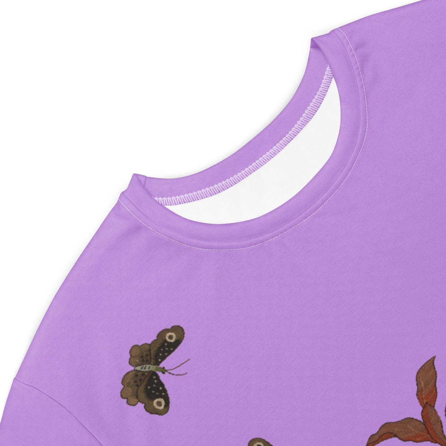 Kesi Flower Album｜Butterflies and Flowers｜T-shirt dress｜Lilac