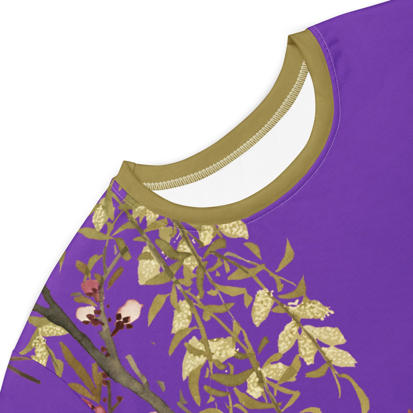 The Spirit of Flowers in Twelve Months｜Willow and Peach Blossom｜T-shirt dress｜Purple